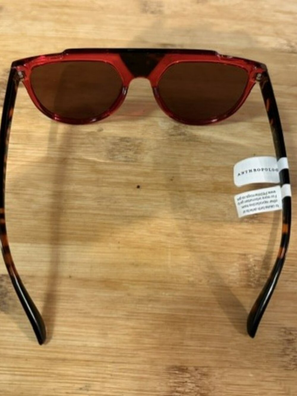 I-SEA Flat Top Red Aviator Sunglasses - Picture 7 of 16